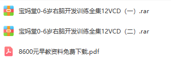 0-6岁右脑开发训练全集12VCD